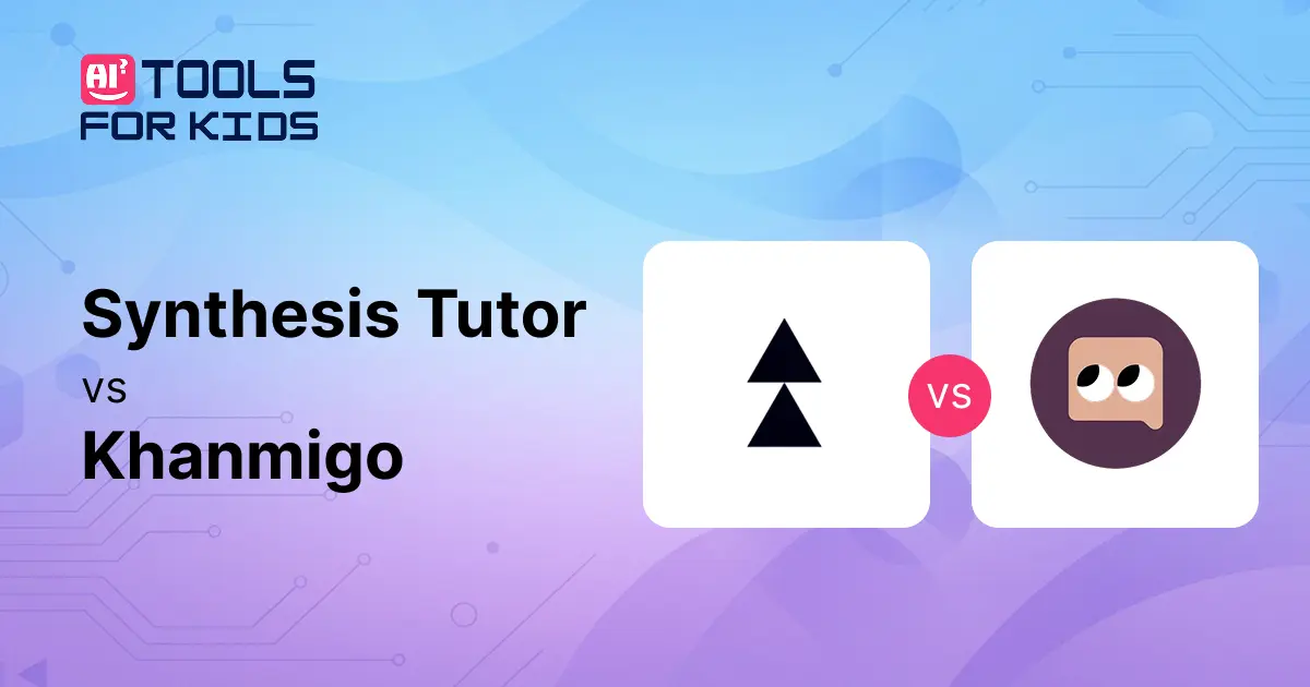 Synthesis Tutor vs Khanmigo: which AI math tutor for kids