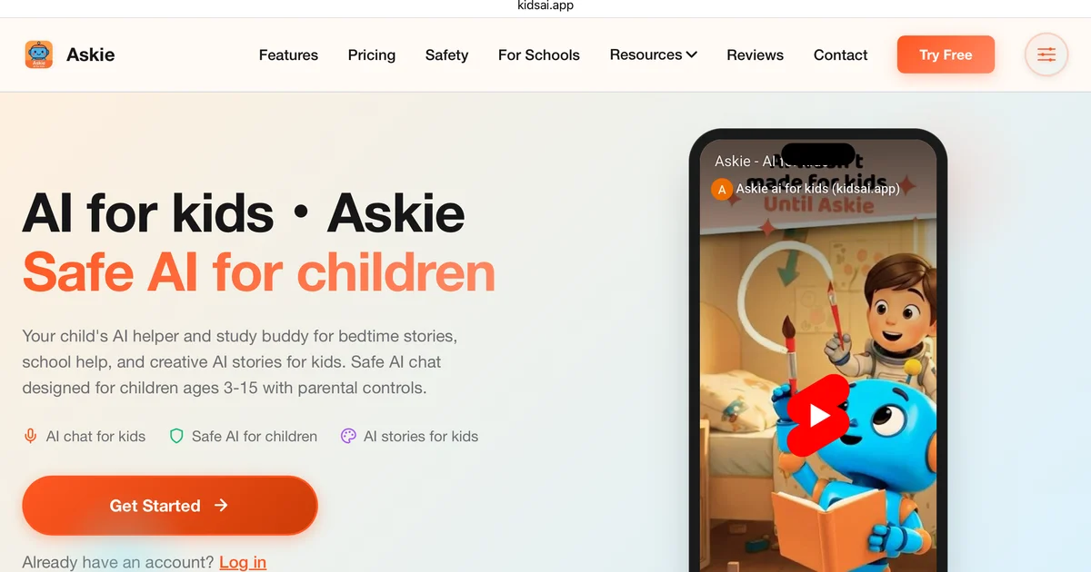 Askie voice AI for kids