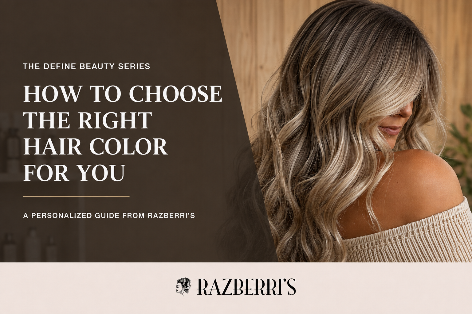Dimensional blonde waves illustrating personalized hair color by Razberri’s Hair, Nail & Spa in Toms River, NJ.