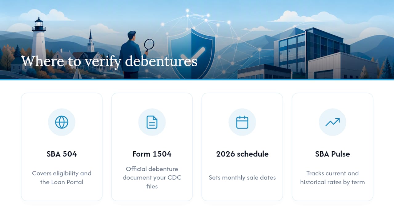 Where to Verify Debenture Rules and Rates Yourself — overview diagram