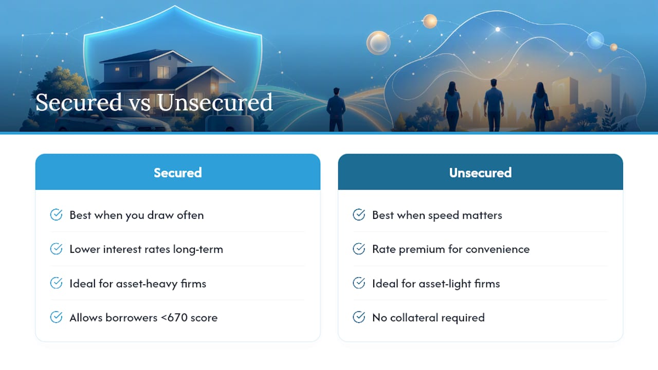 When Secured Financing Actually Makes Sense — overview diagram