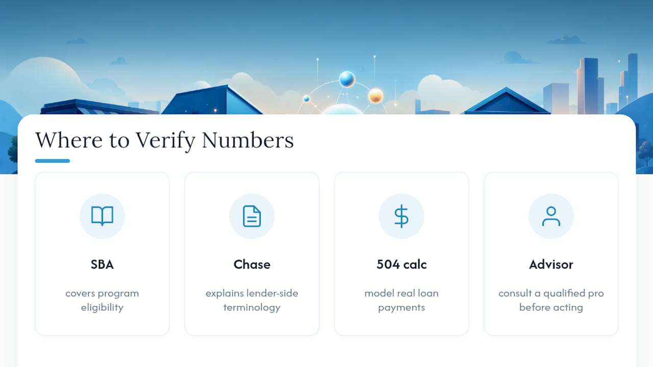 Where to Verify These Numbers — overview diagram