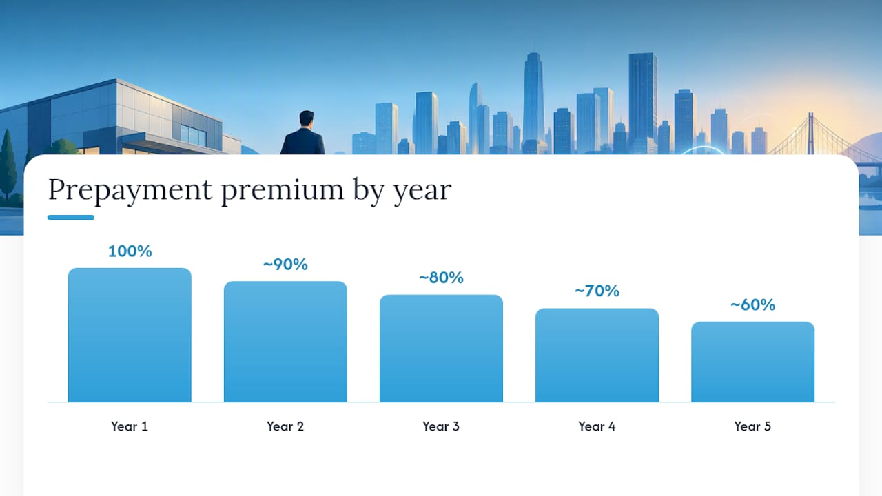 How the Prepayment Premium Is Calculated — overview diagram