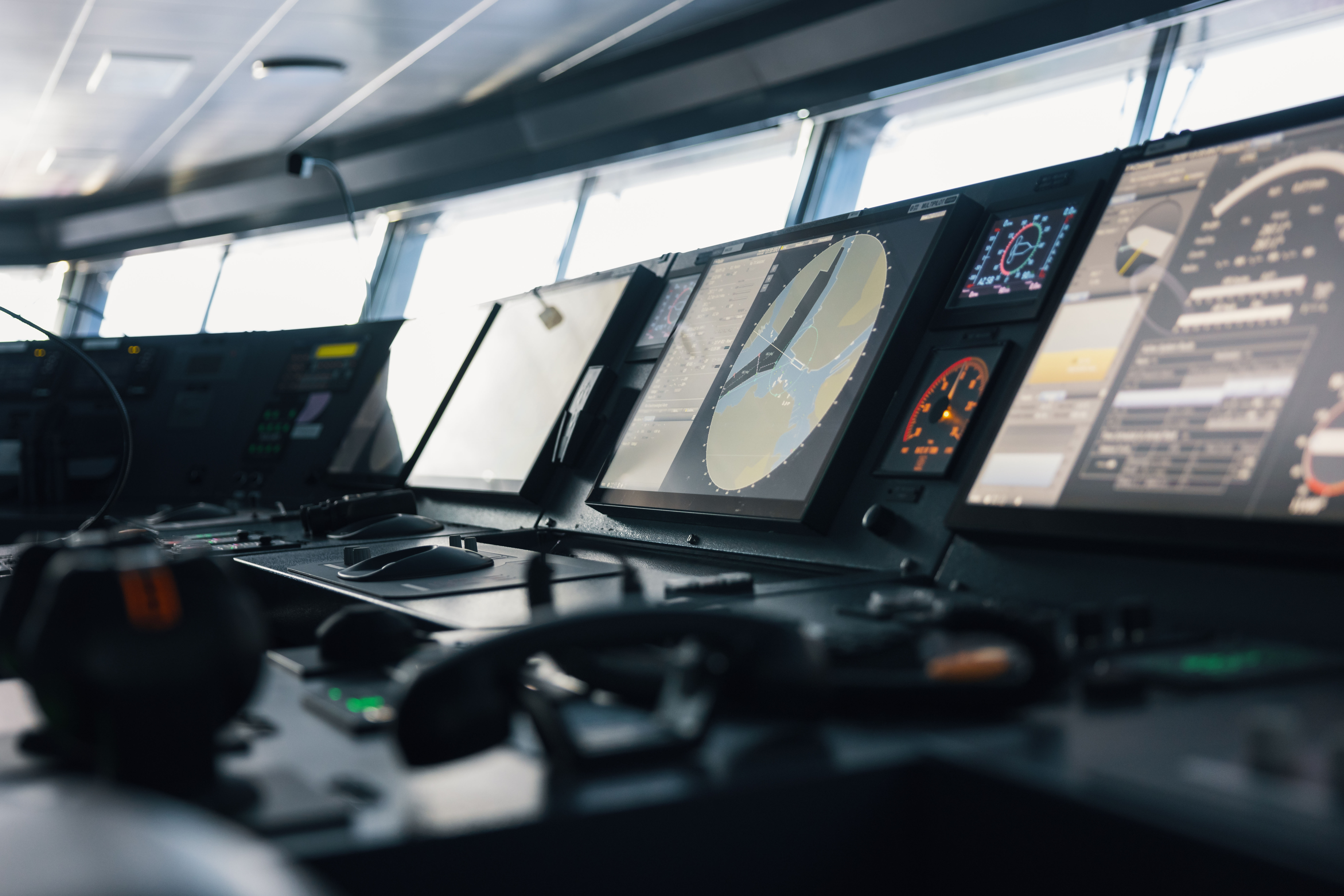 NACOS Platinum Integrated Navigation System showing cyber-secure bridge architecture compliant with IEC 61162-460 and DNV Cyber Secure (Essential).