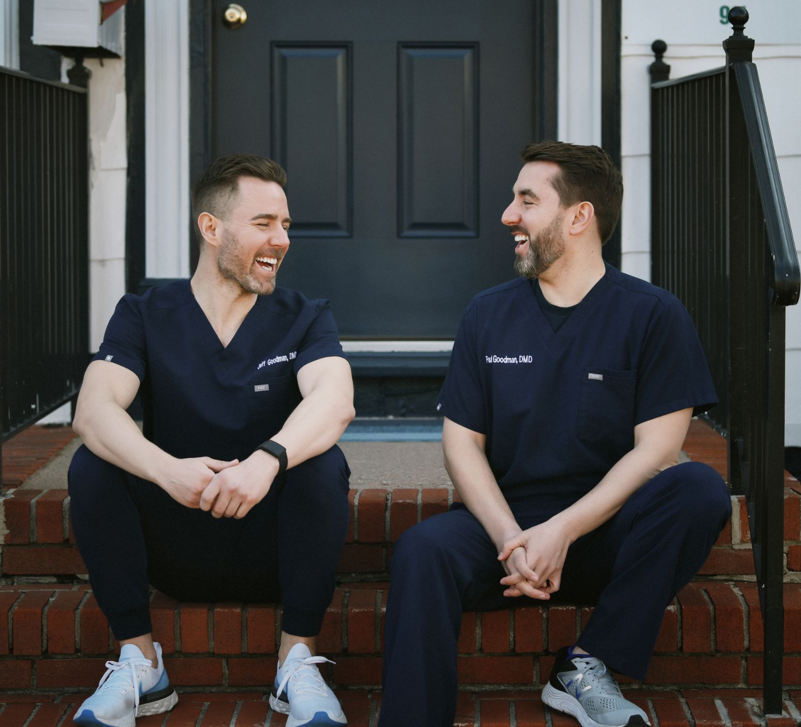 Dr. Paul and Jeff laughing together
