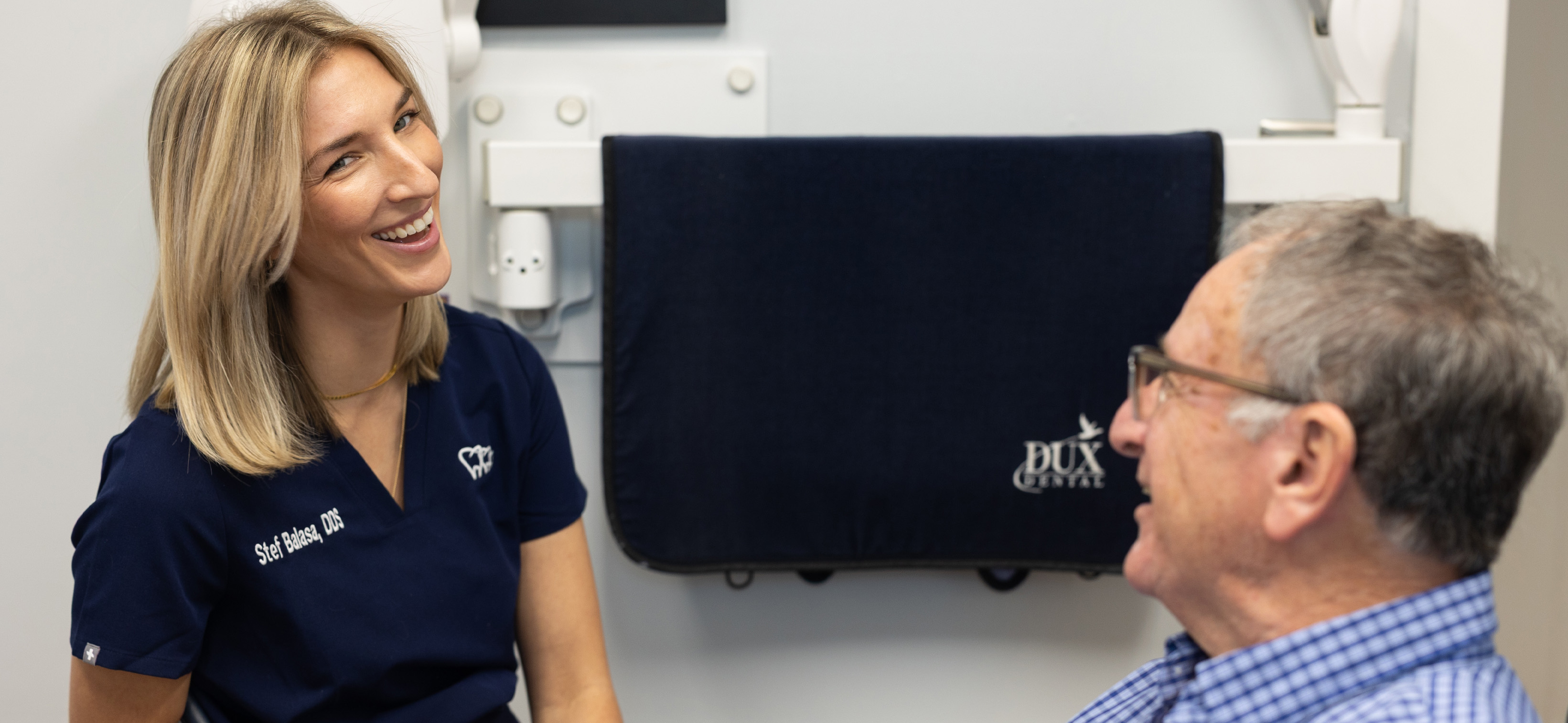 Dr. Stef with Patient