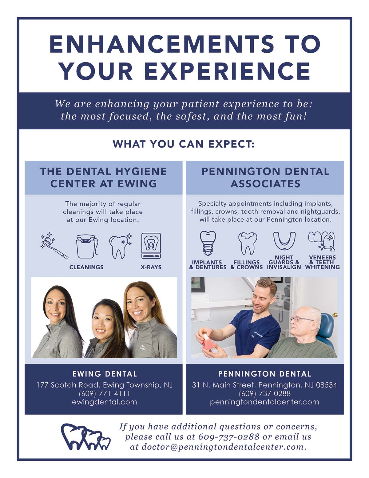 Enhancements to your experience