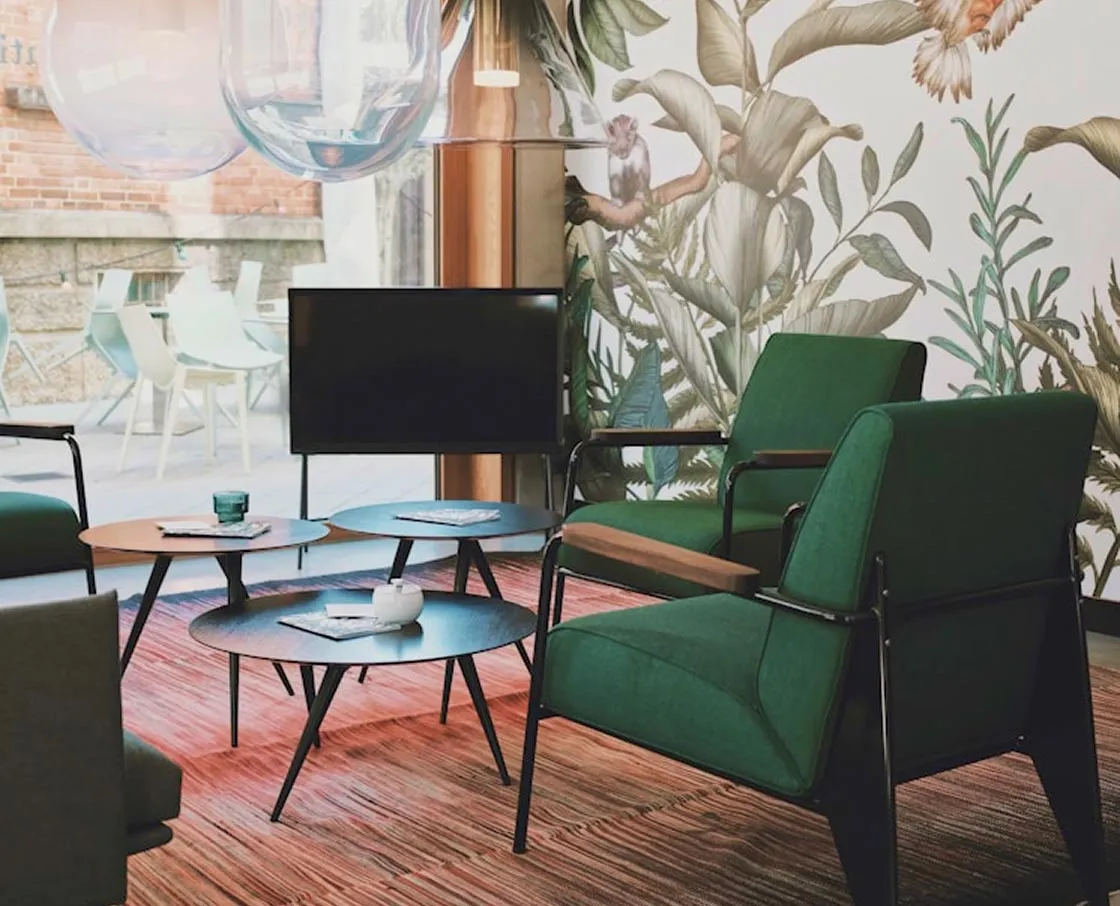 modern midcentury living room design