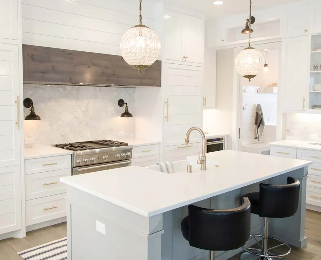 white modern kitchen design