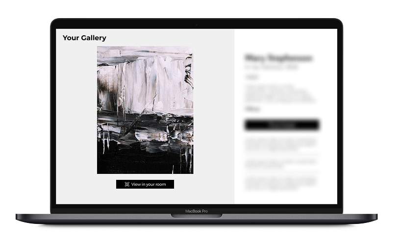 White label solutions for galleries