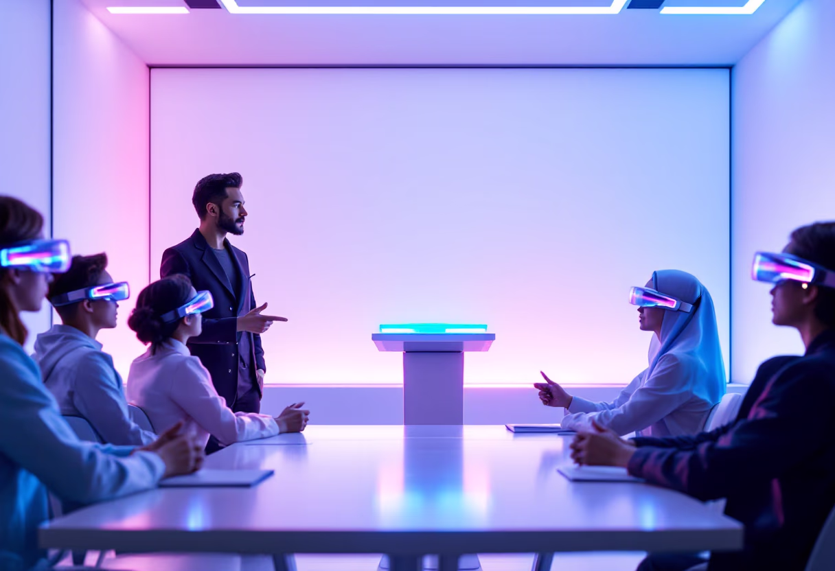 image of classroom lecture on ai