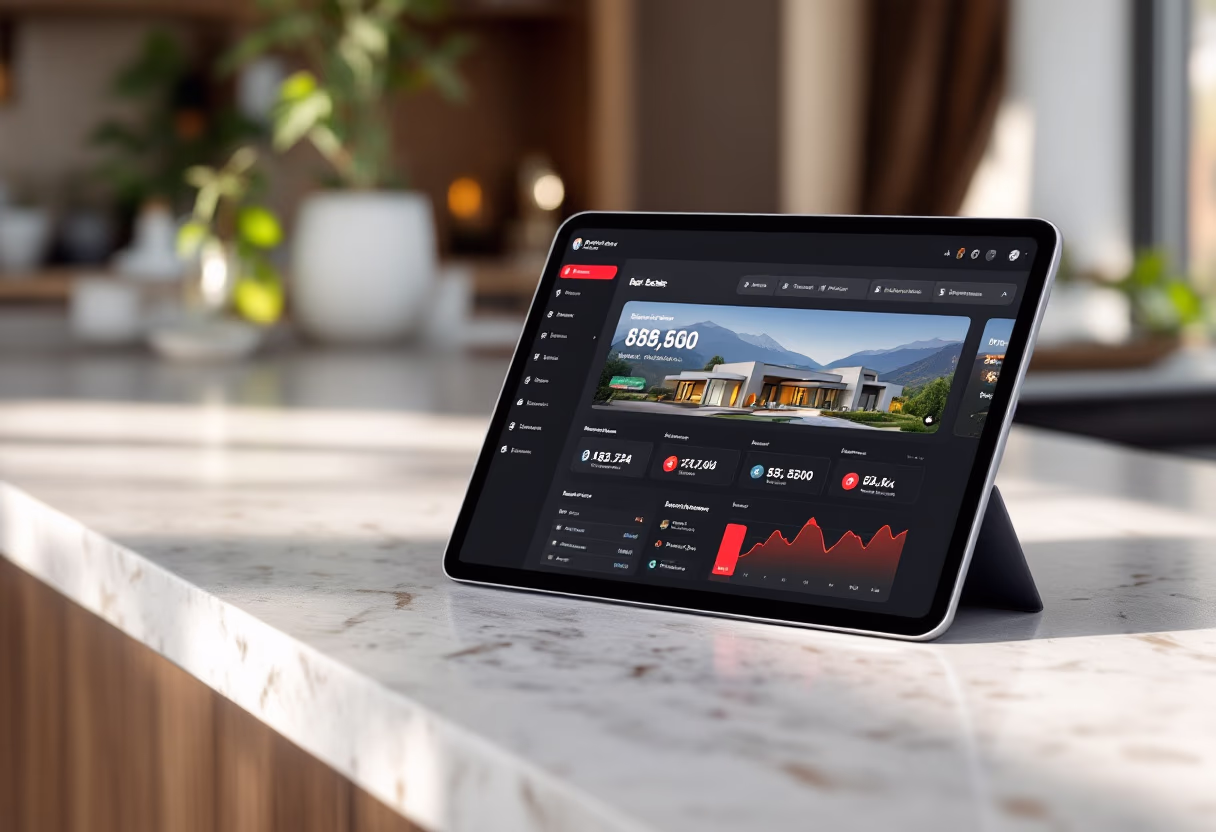 [interface] screenshot of dashboard interface (for a real estate tech)