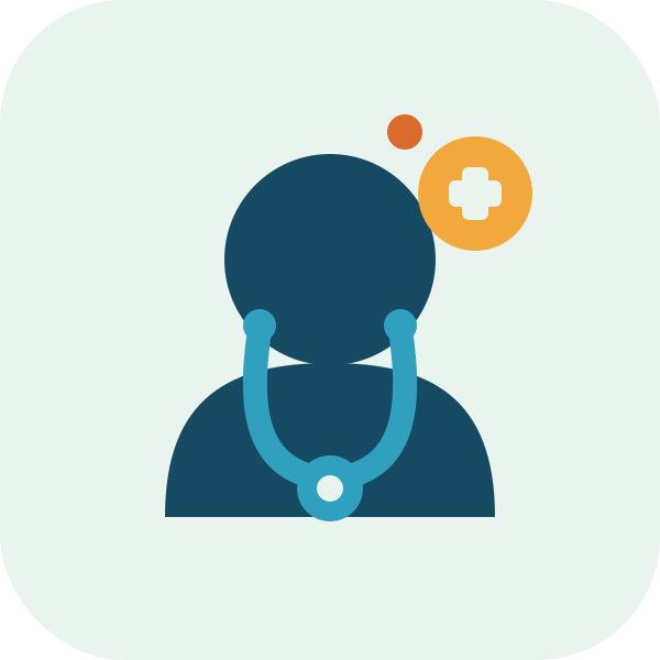 Physician icon representing physicians and surgeons