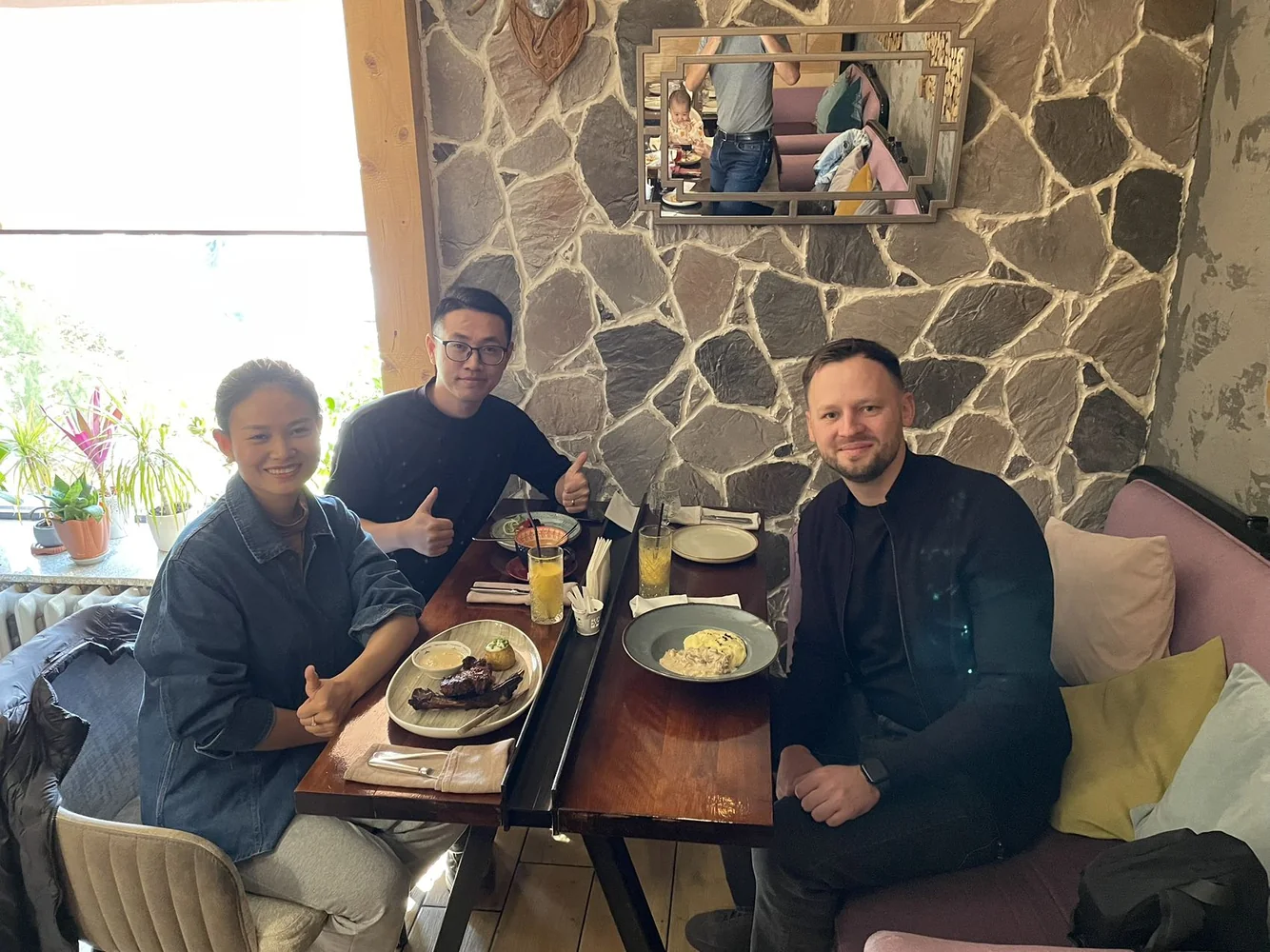 Business dinner connected with a European client partnership