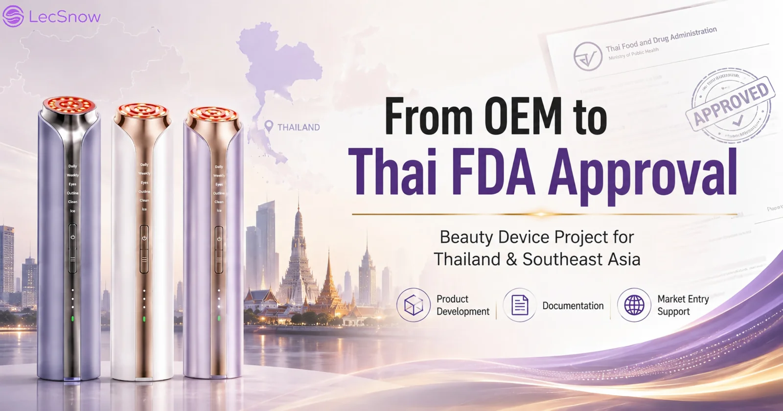 From OEM to Thai FDA Approval: beauty-device project for Thailand and Southeast Asia