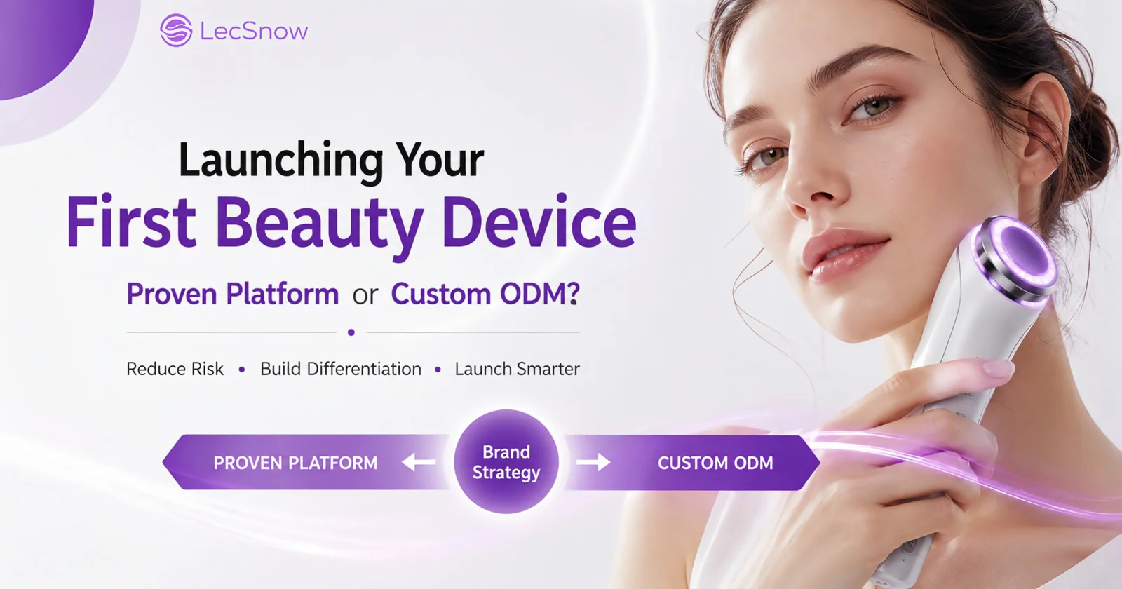 Launching your first beauty device: choose between a proven platform and a custom ODM based on your brand strategy