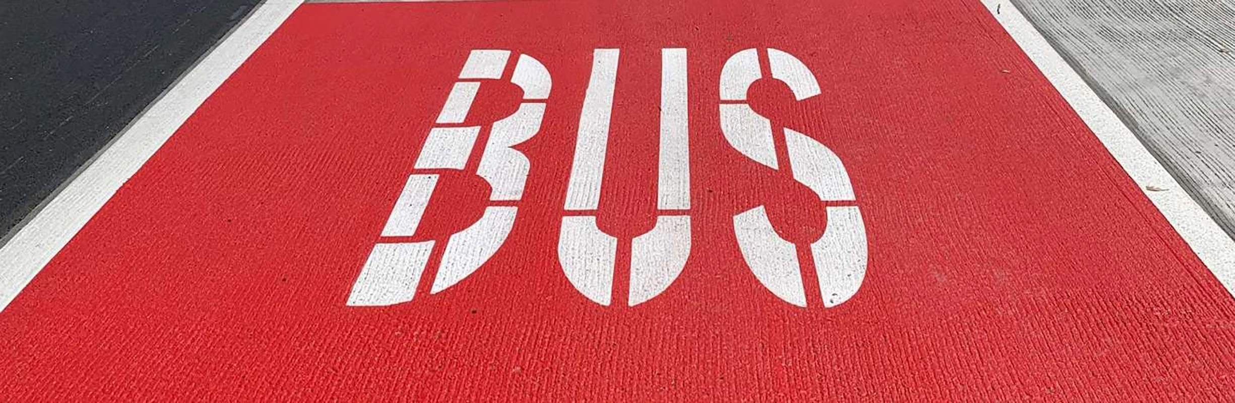 bus lane marking