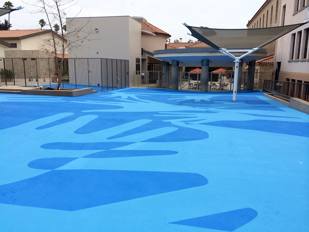 colorful pavement coating