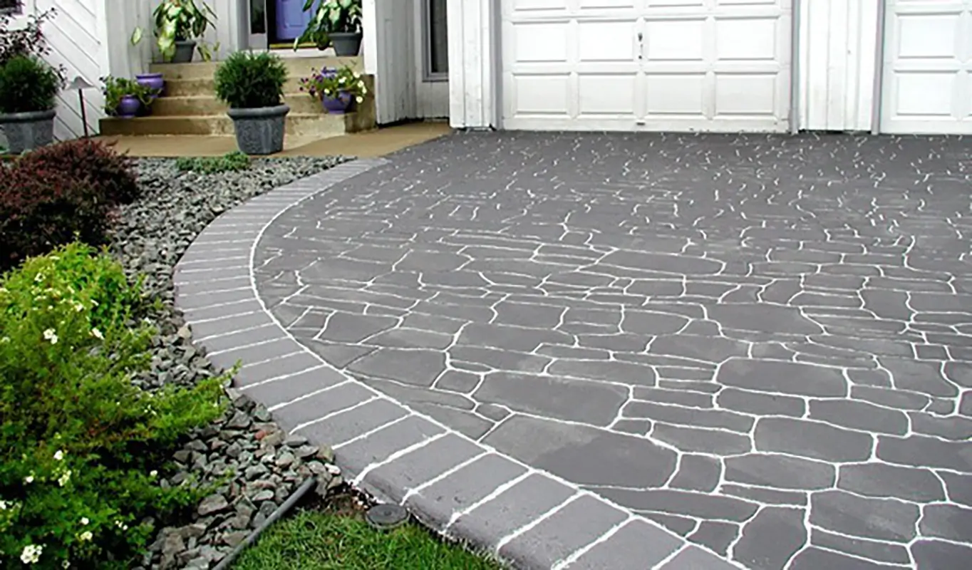 stamped driveway