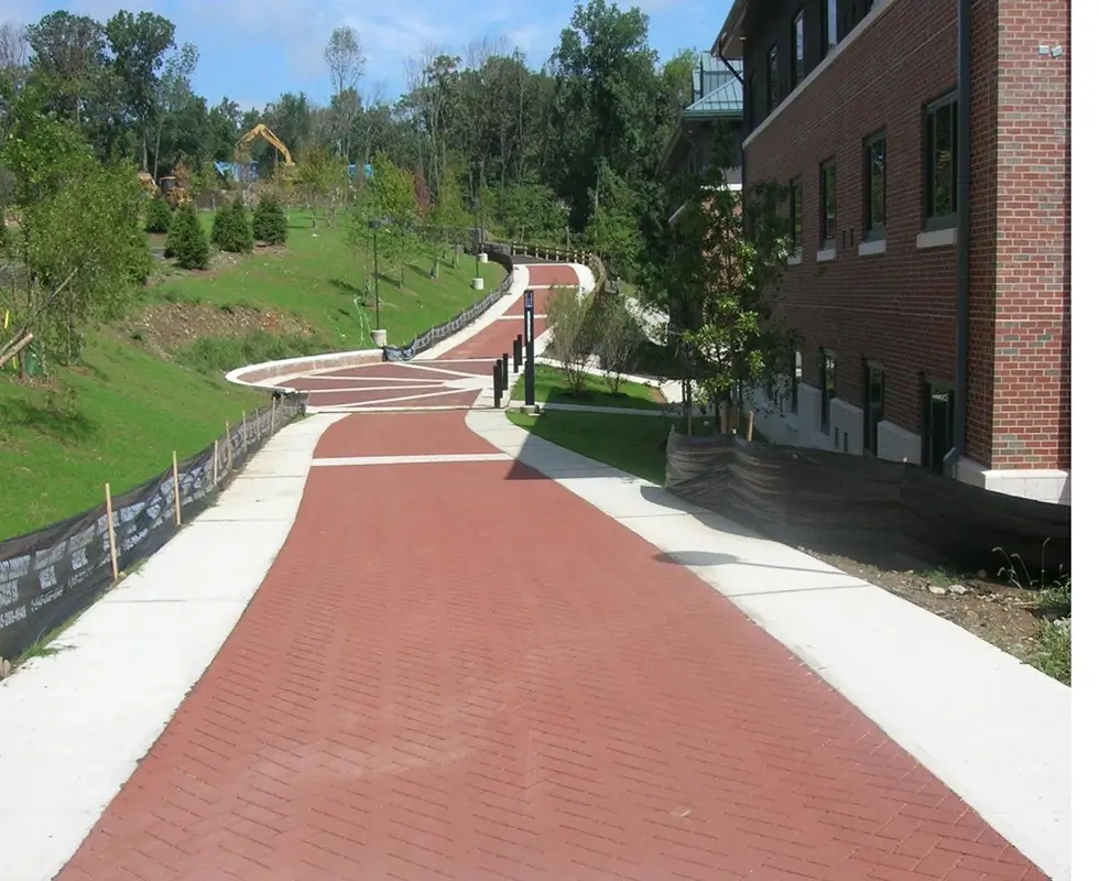 pedestrian path on campus