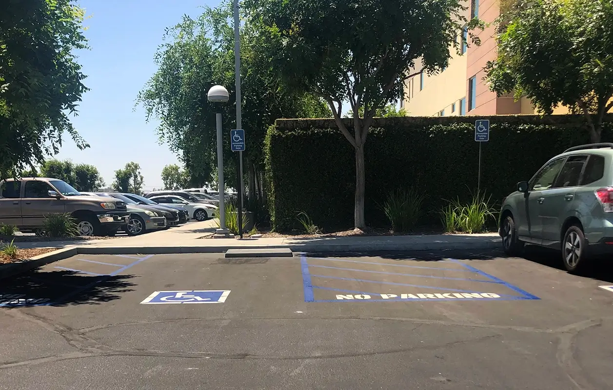 reserved parking spaces
