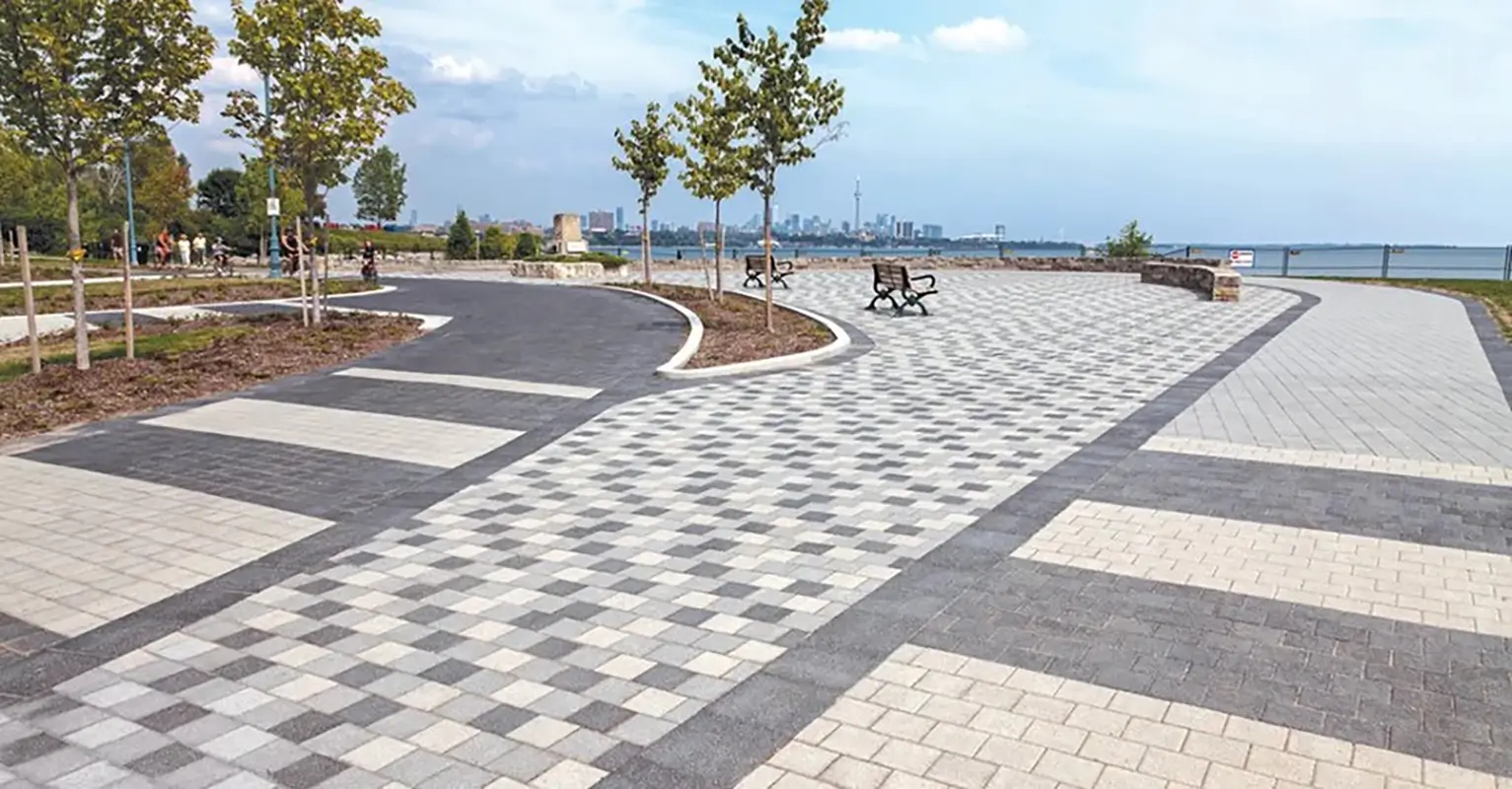 decorative pattern for a community park path