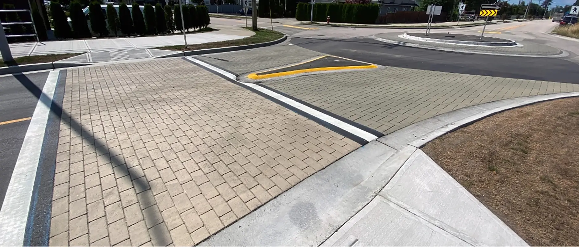 stamped crosswalk