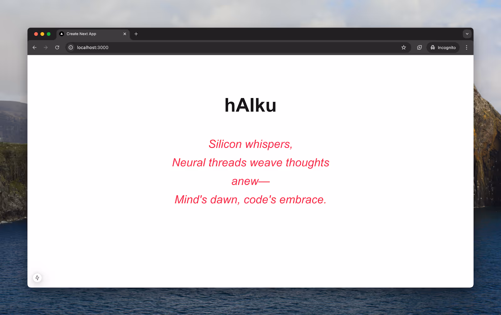 next.js app