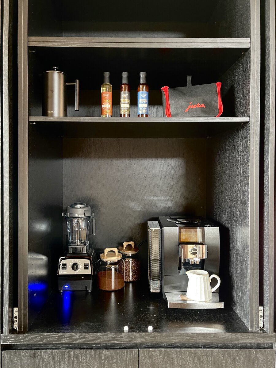 coffee bar at Fox a modern rental home in Sedona