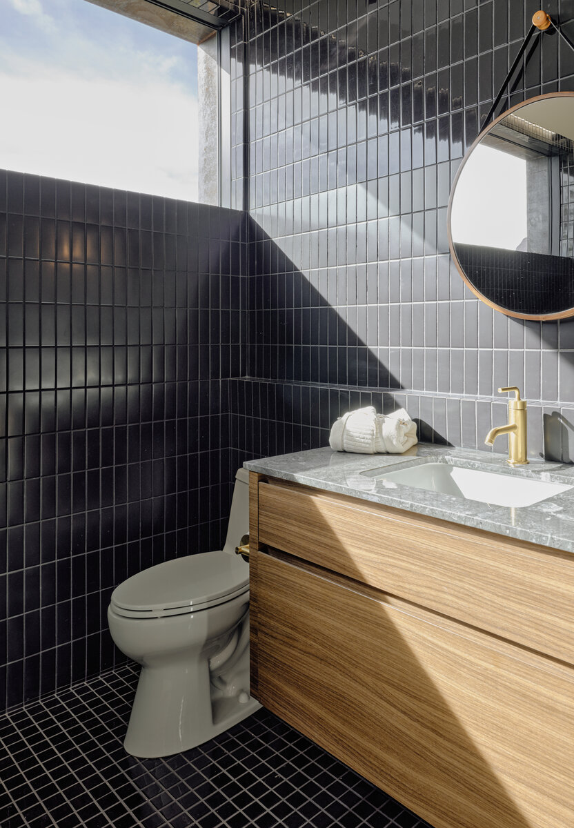 bathroom at Kit a modern home rental in Sedona