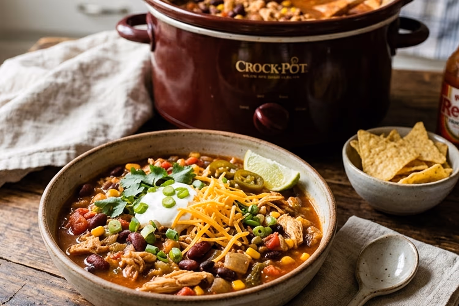 Crockpot Chicken Chili