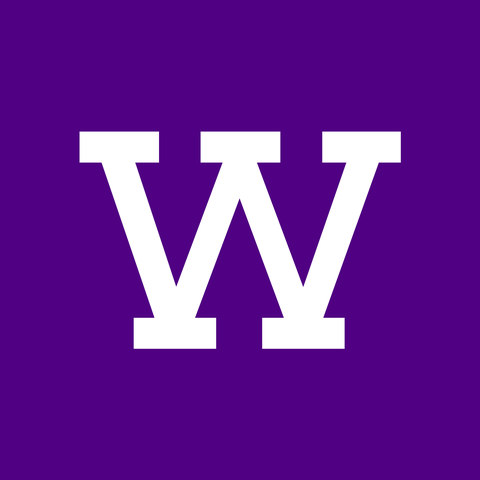 Williams College logo: a white serif capital W on a purple background