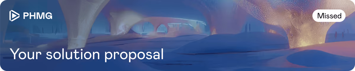 Your solution proposal