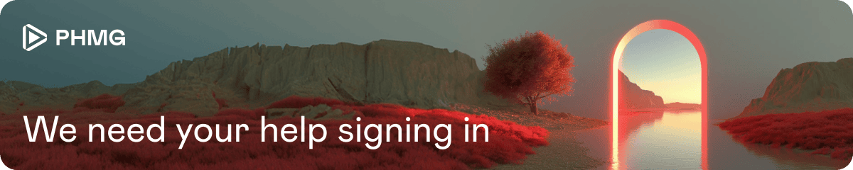 We need your help signing in