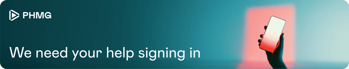 We need your help signing in
