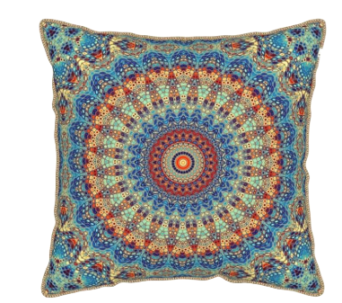 Boho Mandala Velvet Throw Pillow Cover 18"
