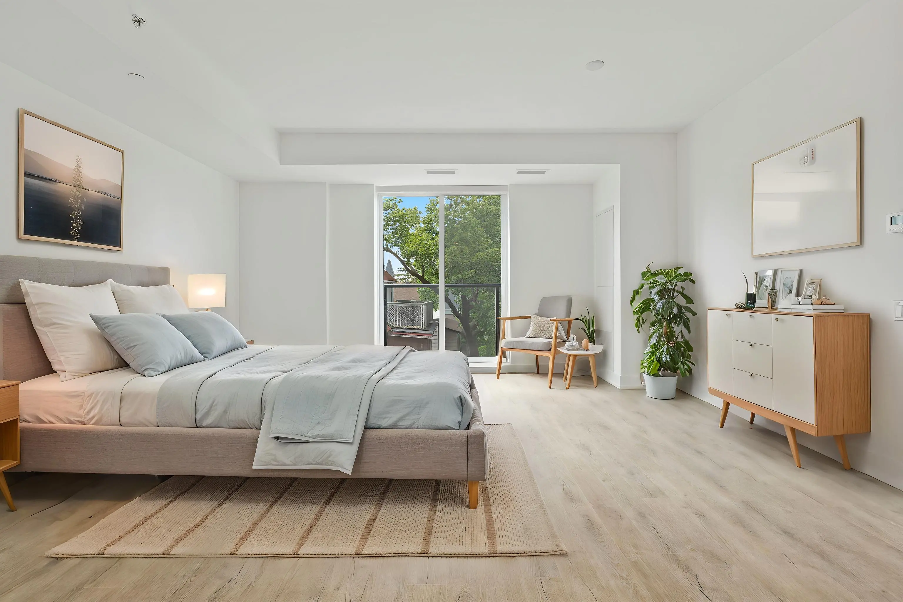 Virtual Staging AI - Standard (Transitional) Bedroom