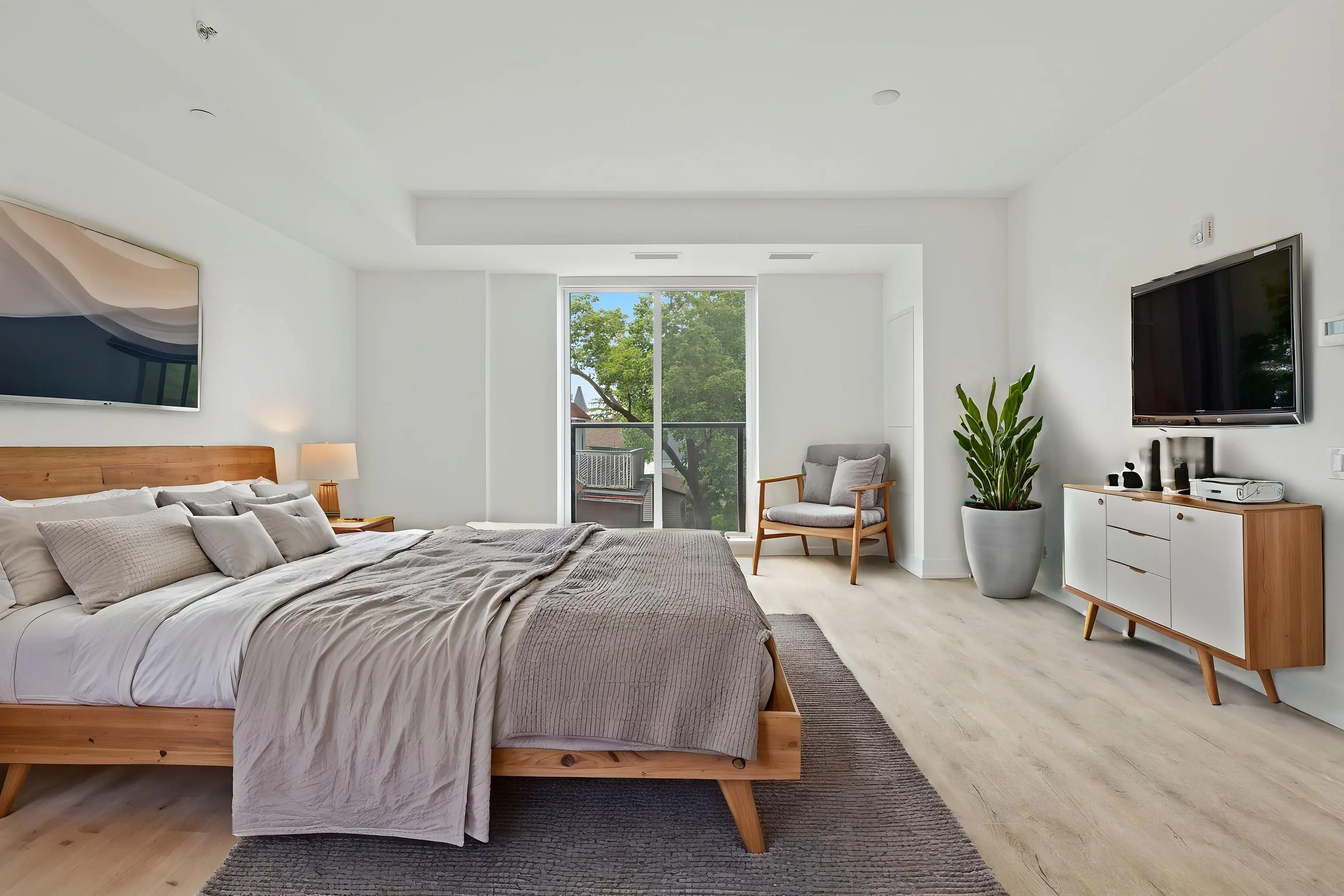 Virtual Staging AI - Scandinavian Bedroom