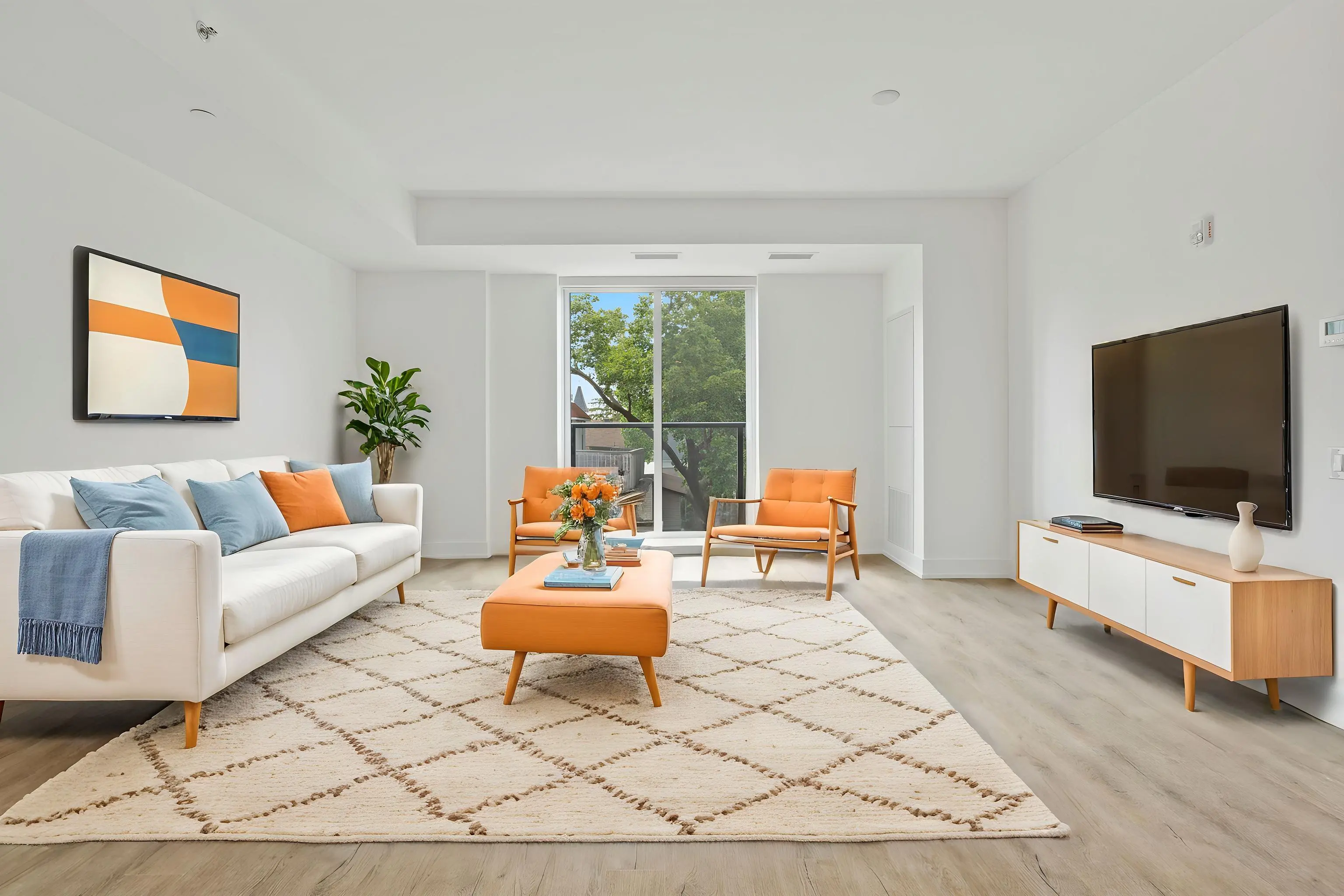 Virtual Staging AI - Standard (Transitional) Livingroom