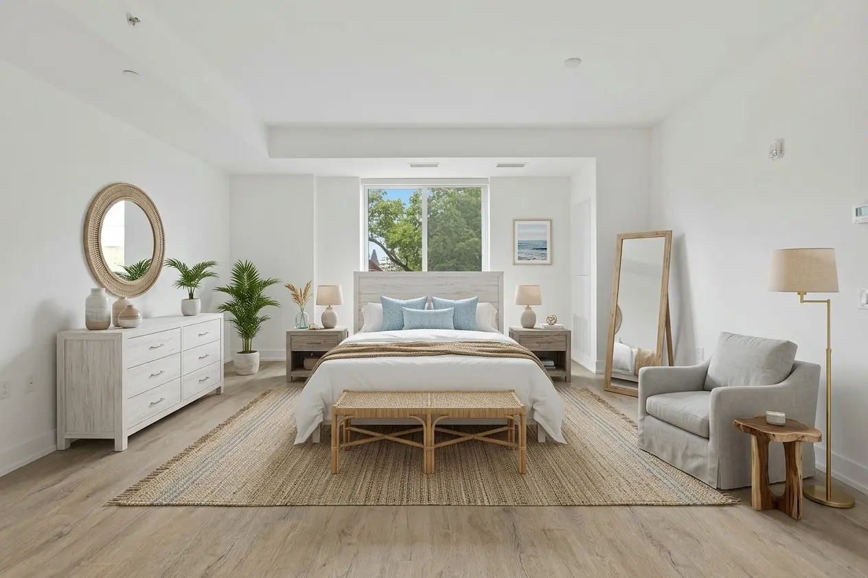 Collov AI - Modern Coastal Bedroom
