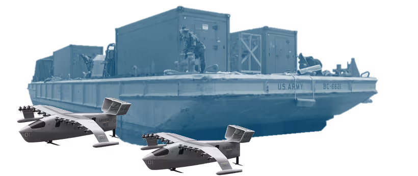 floating barge with viceroys render