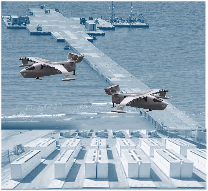 onshore image with viceroys showing a dock and cargo containers