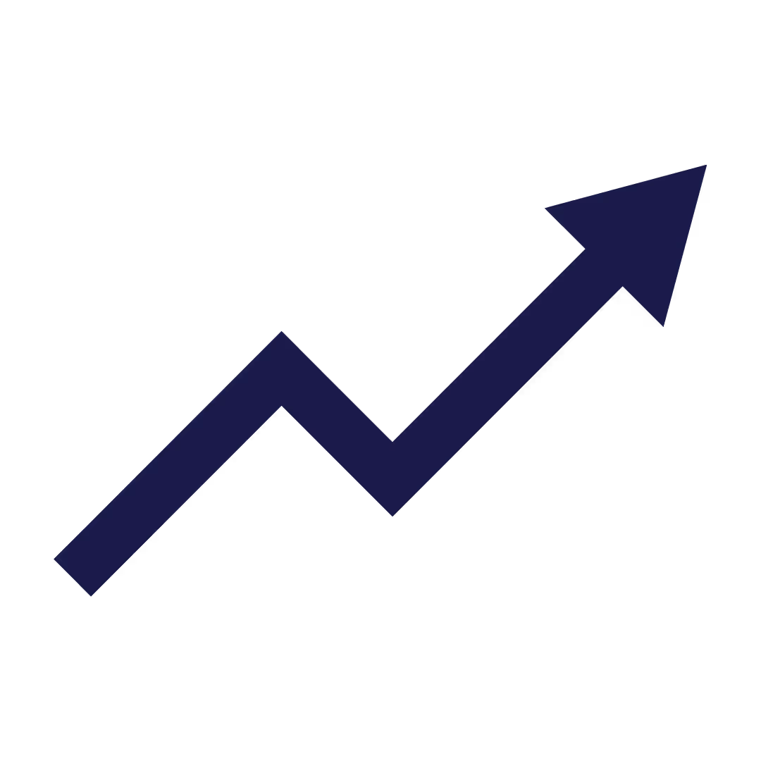 Pfeil nach oben – positiver Trend