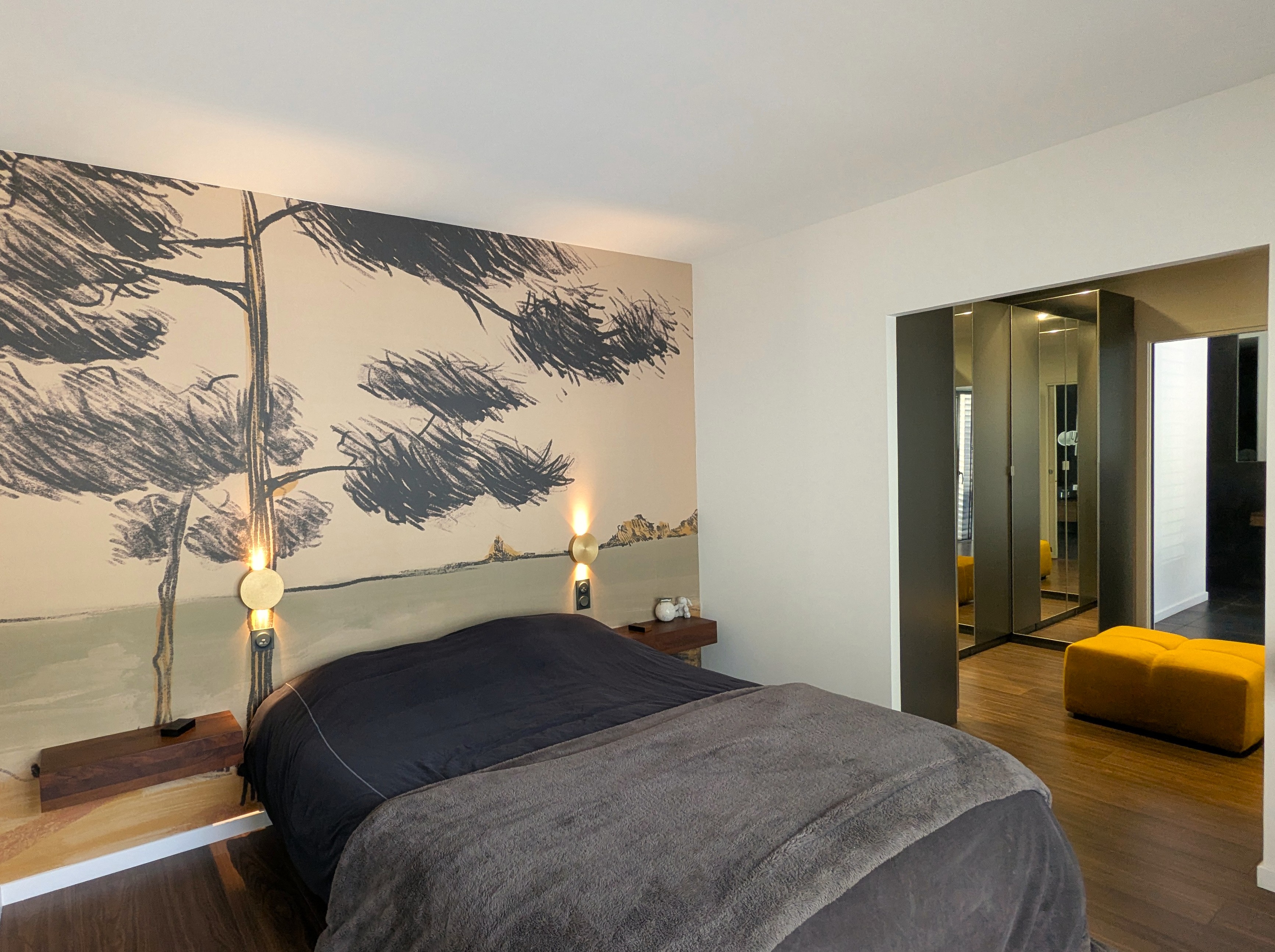 Vue chambre et dressing