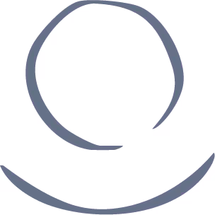 a flowing icon resembling a sun