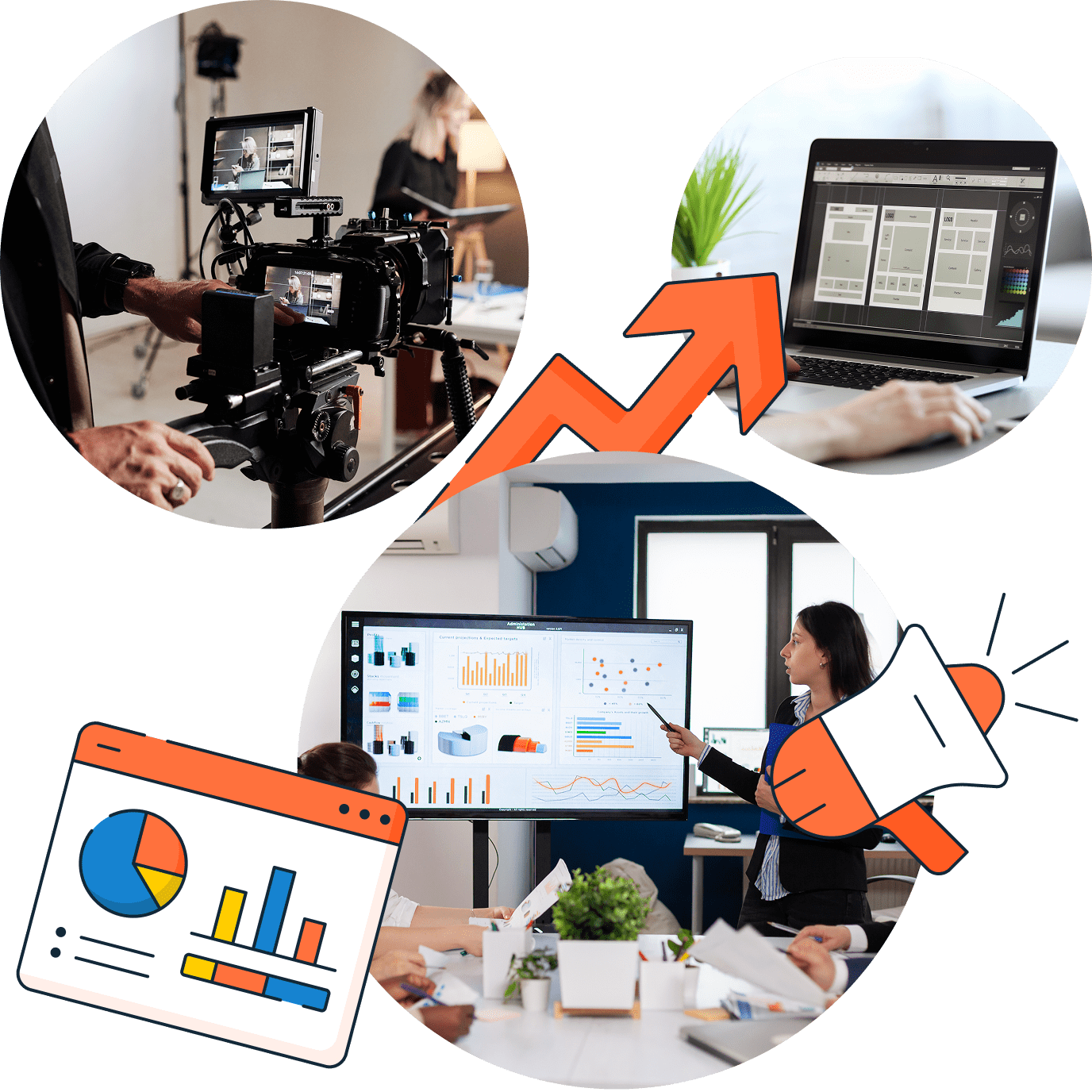 Edtech marketing services collage