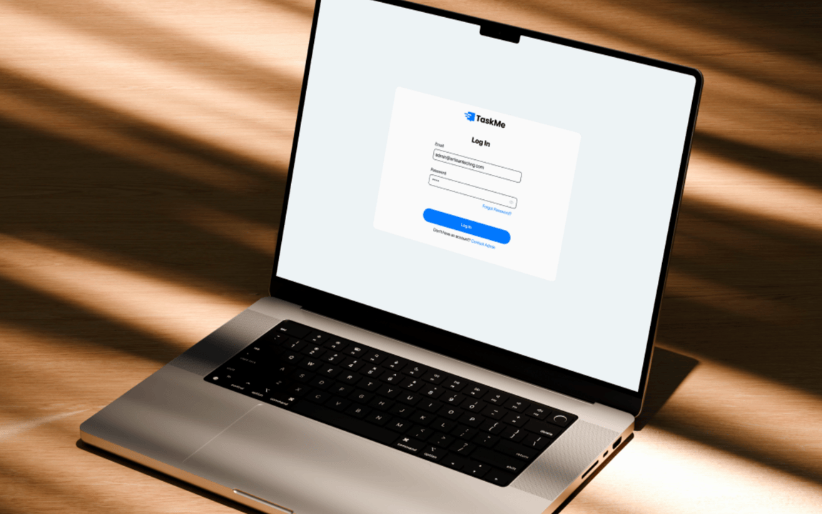 A gif showing screens from 'TaskMe Support Suite' project