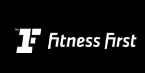 Logo displaying "Fitness First" with a stylized numeral one symbol on the left.