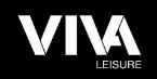 The image shows the Viva Leisure logo with "Viva" in bold, large letters and "Leisure" below it.