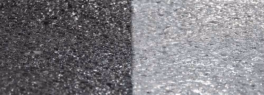 Image of black and white resinous flooring